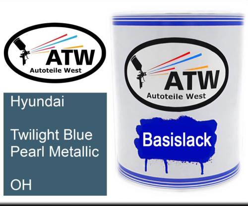 Hyundai, Twilight Blue Pearl Metallic, OH: 1L Lackdose, von ATW Autoteile West.